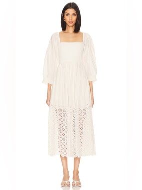 Free People womens Perfect Storm Midi Casual Dress in Tea Sz: XS